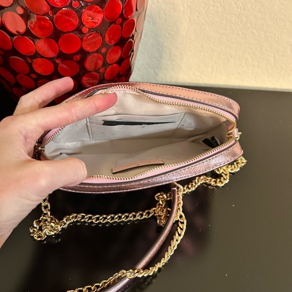 NWT Kate Spade Glimmer Quilted Metallic Crossbody in Mitten Pink - Picture 7 of 7